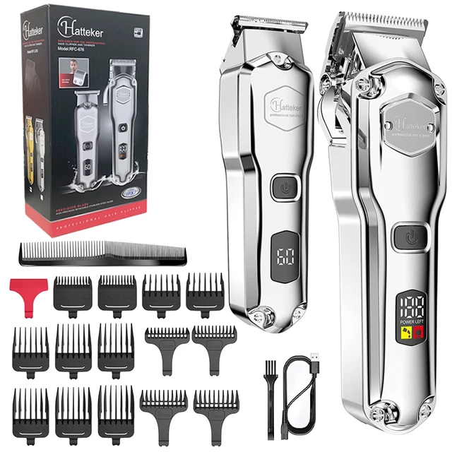 Elektrischer Haarschneider Profi Metall Akku Barttrimmer Herren_voghion.com