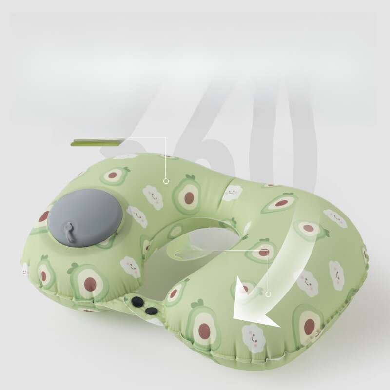Inflatable U-shaped Travel, Portable Cooling Sensation, Office Nap Inflatable, Protective Pillow, Travel Three Treasures_voghion.com