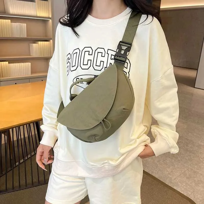 Borsa a tracolla elegante da donna borsa spalla e marsupio nylon_voghion.com
