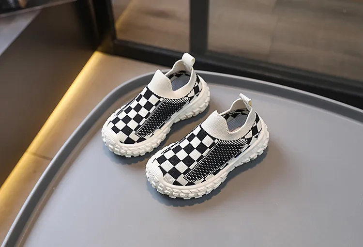 Sneakers Jenter Gutter Fritidssko Pustende netting Myke såler Happysteps Småbarnssko Størrelser US5c-US1y_voghion.com