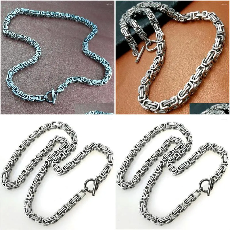 Men's Stainless Steel King Chain Necklace For Statement Style_voghion.com
