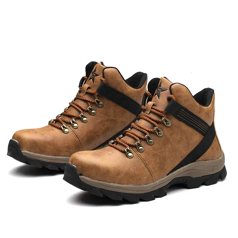 Sicherheitsschuhe mit Stahlkappe, wasserdicht, für Herren, Anti-Smashing-Arbeitsstiefel, 250402_voghion.com