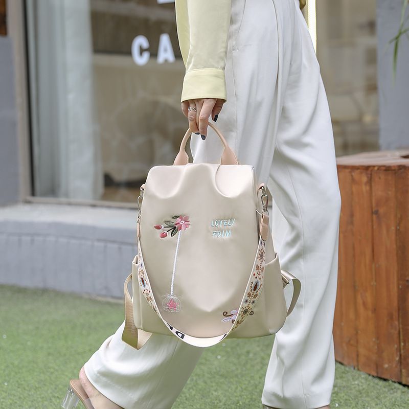 Wasserdichter Oxford Rucksack Weibliche Stickerei Rucksäcke Große Kapazität Reisetaschen Neue Schüler_voghion.com