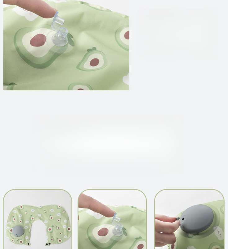 Inflatable U-shaped Travel, Portable Cooling Sensation, Office Nap Inflatable, Protective Pillow, Travel Three Treasures_voghion.com