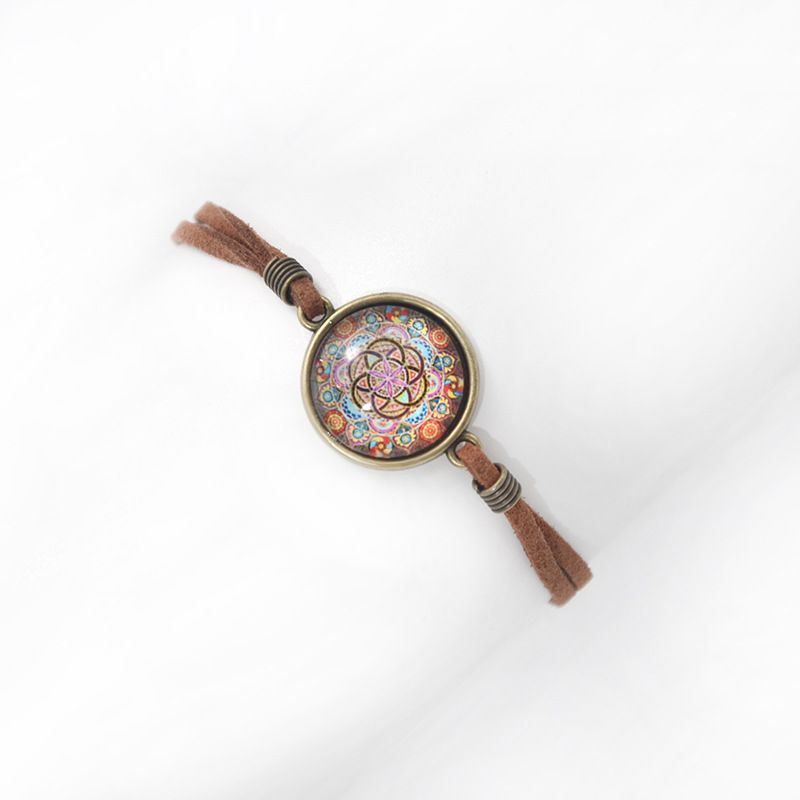 Fashion Vintage Folk Art Handmade Gem Fleece Rope Bracelet, Mandala Wer Bracelet_voghion.com