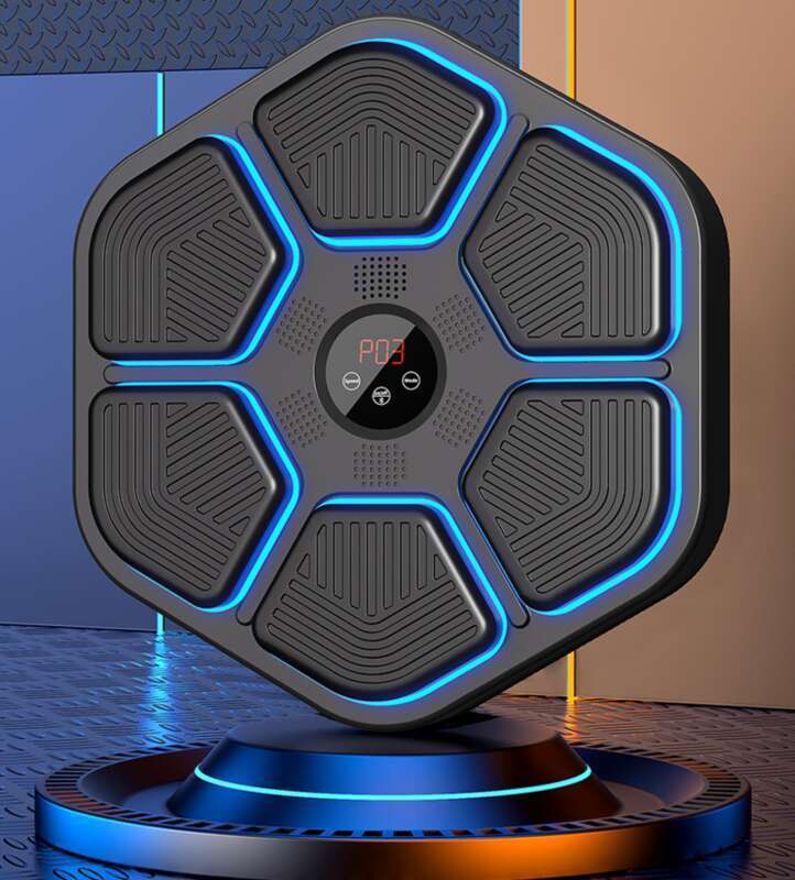 Fitness y entretenimiento integrales: máquina de música inteligente con dianas de boxeo para pared, diversión sin límites para los niños._voghion.com