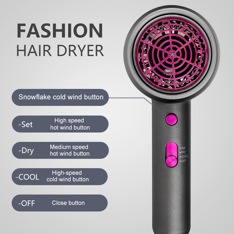 2022 Bestseller 1800W Salonausrüstung Schönheitssalon Hand Anion Haartrockner Gebläse_voghion.com