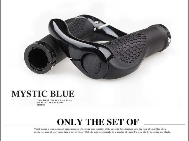 【 90% Positive Review Rate 】 Bicycle Mountain Bike Dead Fly Aluminum Alloy Lock Rubber Anti Slip Handlebar Cover Riding_voghion.com