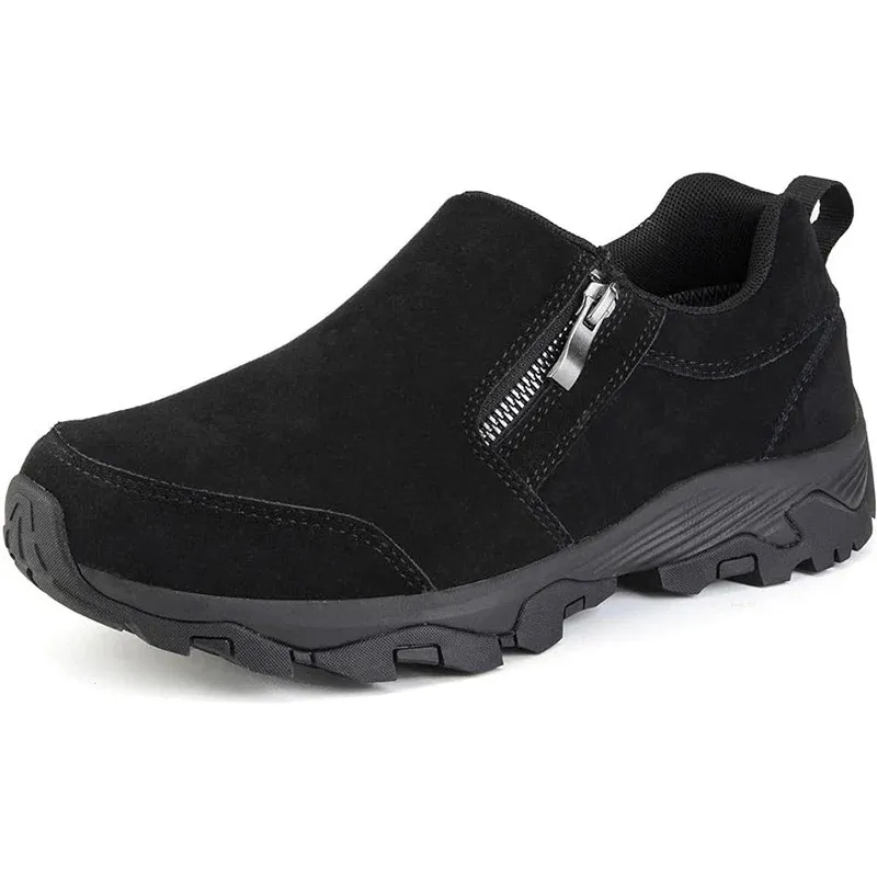 Heren waterdichte wandelschoenen lichtgewicht rits Loafers comfortabele en antislip outdoor schoenen 241022_voghion.com