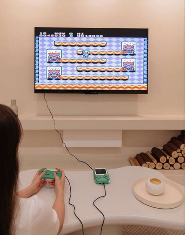 New 500 In One Mini Version GAME Mobile Power Bank INS Handheld Game Console_voghion.com