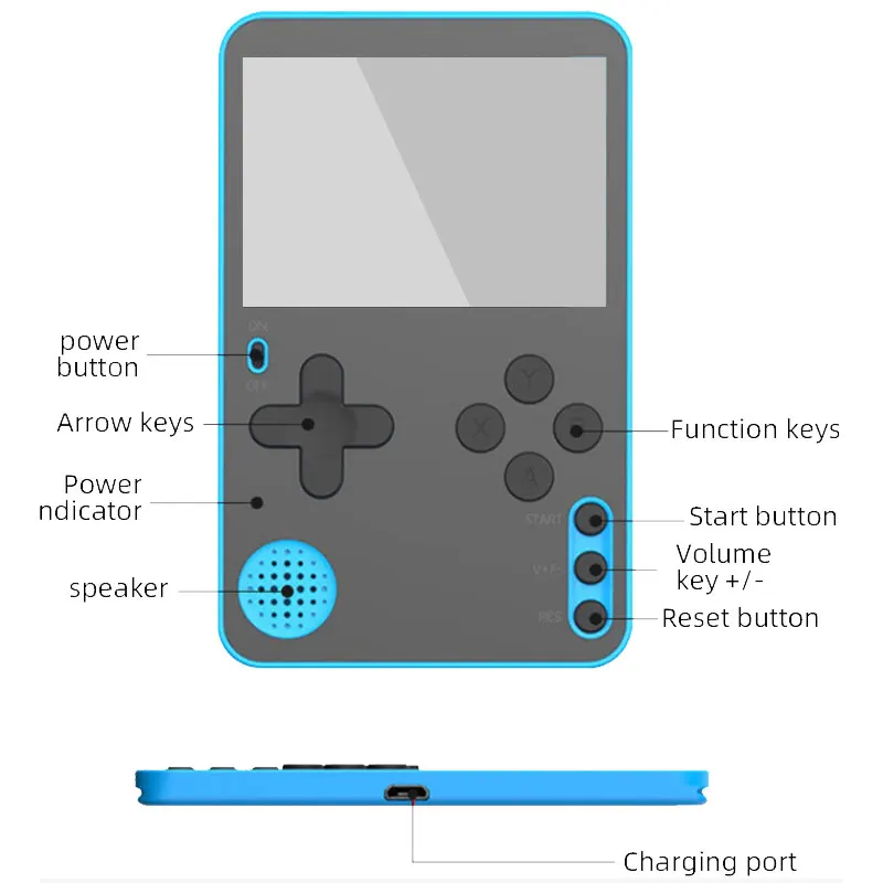 Handheld Game Console Retro Portable Classic Video Game Player_voghion.com