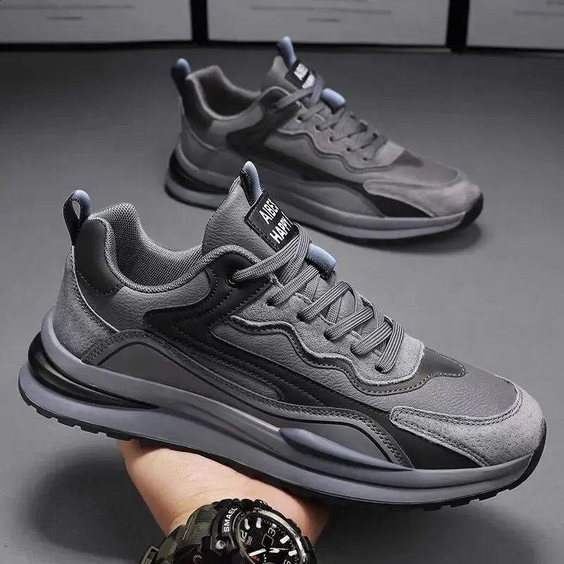Spring and autumn leisure trend mens breathable running anti slip walking basketball jogging sports shoes 241015_ecoleips.com