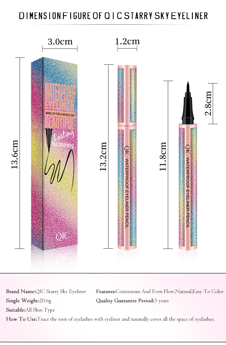 Starry Sky Liquid Eyeliner Waterproof Precision Pen For Beginners_voghion.com