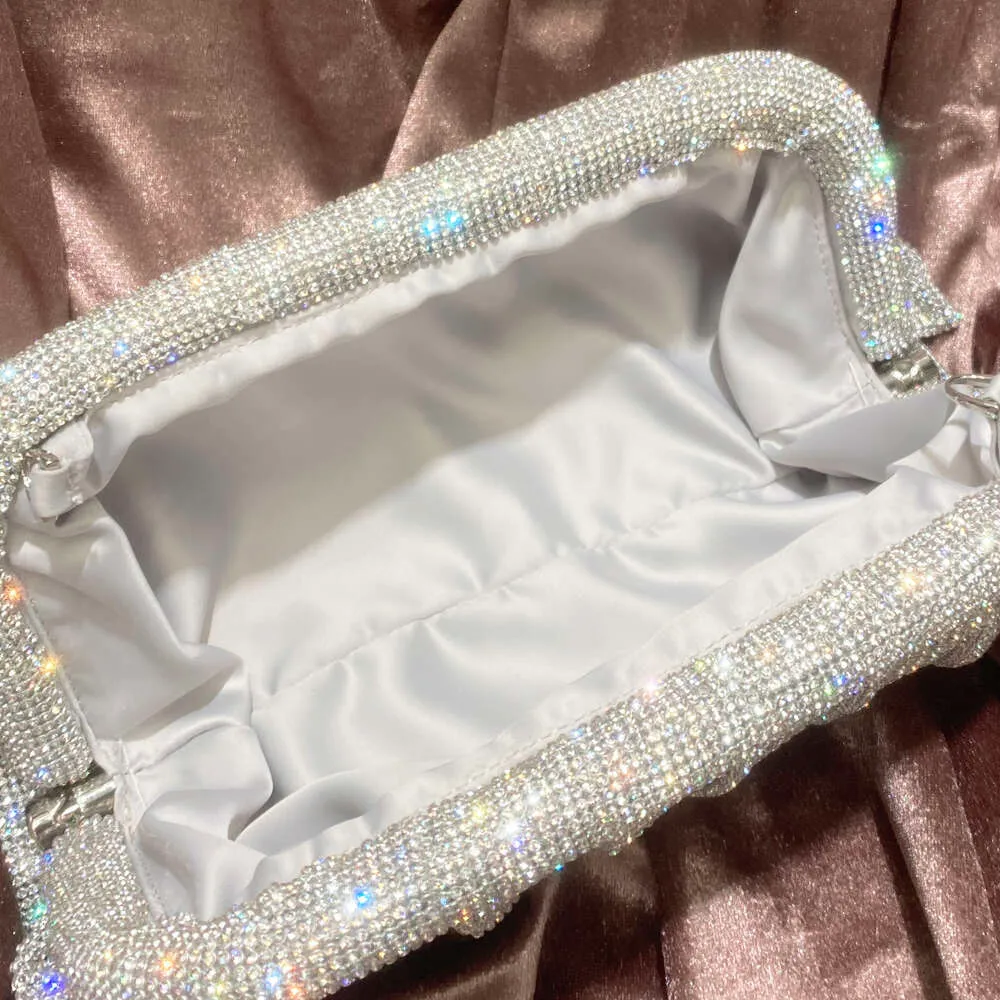 Pochettes de soirée faites à la main avec poignée brillante, nouveaux sacs à main et sacs à main pliables de créateur pour fête de mariage de haute qualité_voghion.com