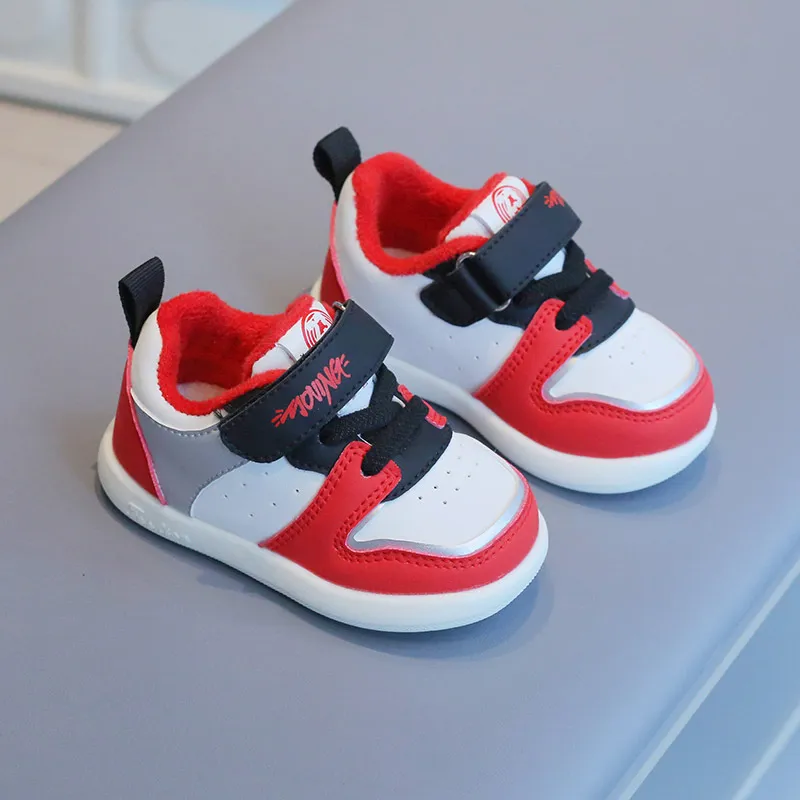 Småbarnssko Baby Barn Vinter Bomull Uformelle Sneakers Tykke Varme Sklisikre Første Steg Fottøy Treningssko For Gutter Jenter_voghion.com