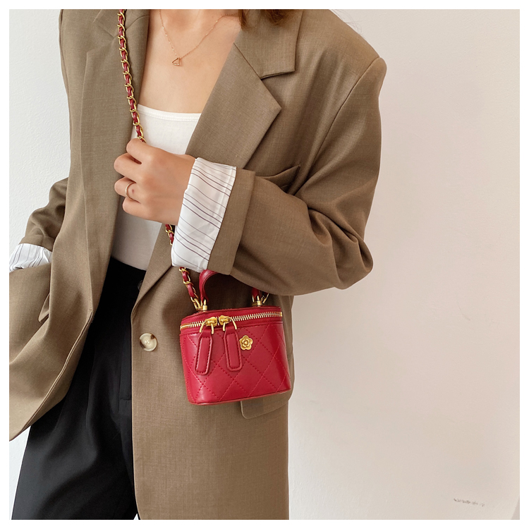 Mini bolso cruzado de paja para mujer, tejido de verano, bolsos y bolsos de marca, cadena de moda, hombro Simple_voghion.com