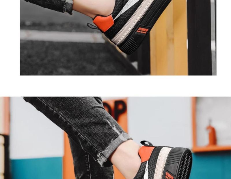 Vielseitige Casual Boardschuhe für Herren im Frühling, Teenager können auf Lederoberflächen treten, mit dicken Sohlen_voghion.com