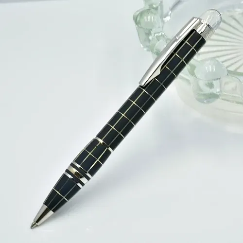 Luksus Monte sort harpiks og krystalstjerne top rollerball pen kuglepen kontor skole skrive fyldepenne med serienummer_voghion.com