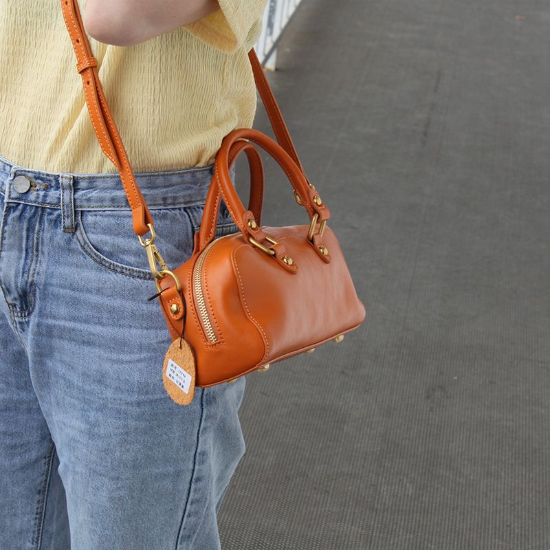 Handtasche Damen Casual Trend Damentasche Umhängetasche Foreign Style Boston Bag_voghion.com
