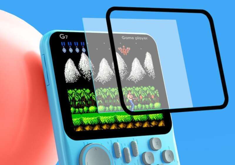 G7 Ultra-thin Handheld Macaron Console, Nostalgic 666 Games, High-definition Color FC Game Console_voghion.com