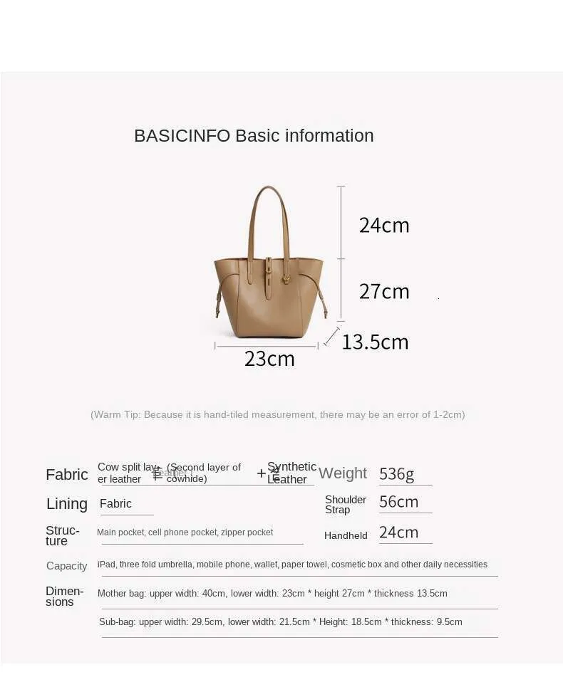 Sac fourre-tout en cuir véritable pour femme, nouveau sac à main en cuir de vache, grande capacité, mode maman, sacs à bandoulière_voghion.com