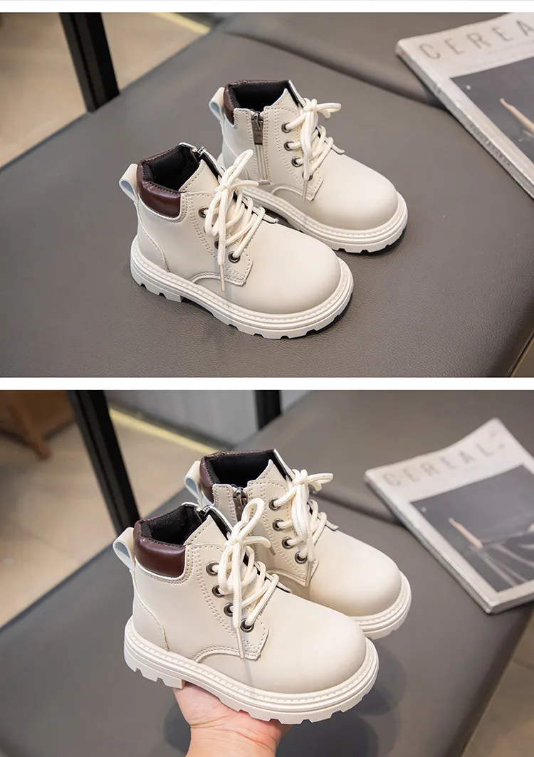 Baby Short For Boys Autumn Winter Children Leather Happysteps Fashion Toddler Girls Boots Anti Slip Kids Snow Shoes_voghion.com