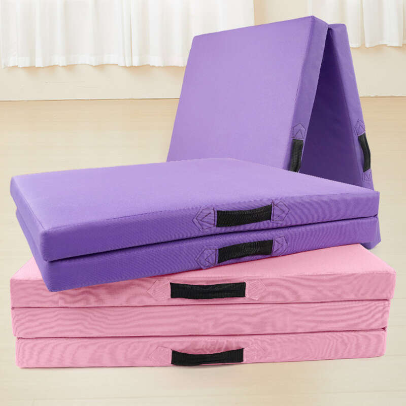 Danseøvelse Foldbar Gymnastik Flip Svamp Dansetræning Fortykket Anti-Slip Yogamåtte, Firkantet Gulvmåtte_voghion.com