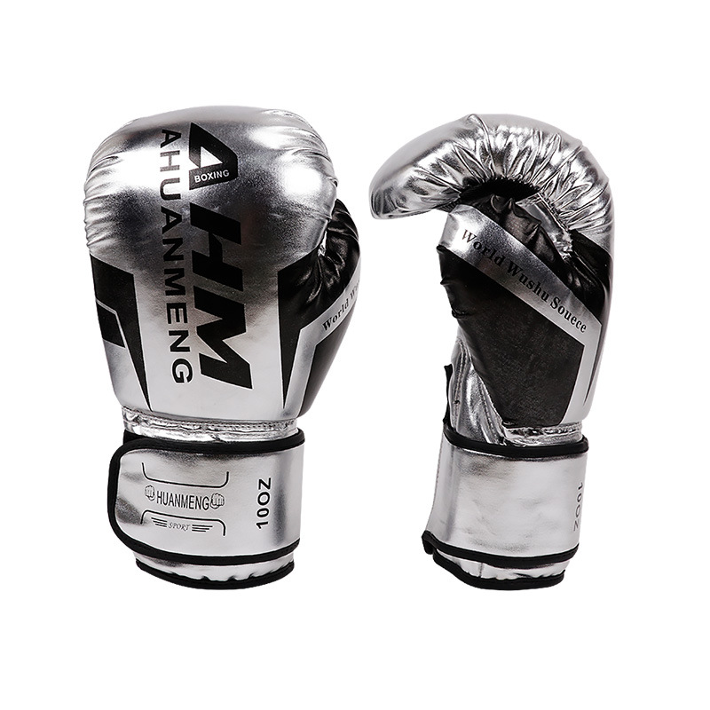 Adult Muay Thai Sanda Tear-Resistant PU Boxing Combat Competition Gloves
