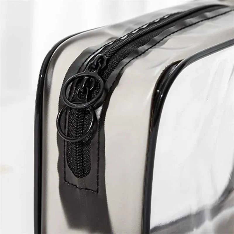 Transparente Reise Kulturtasche Für Damen Pvc Make-up Organizer_voghion.com