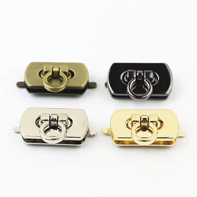 Chiusura a torsione con chiusura a scatto rettangolare in metallo per borse da donna in pelle, borse a tracolla, portamonete fai da te, accessori per portafogli_voghion.com