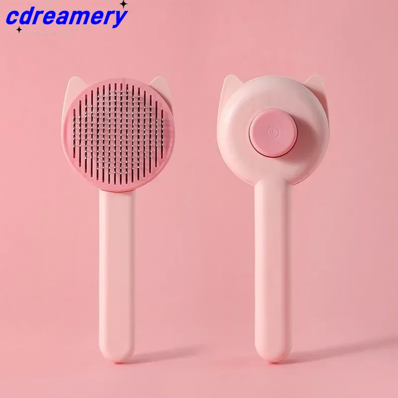 1PC One Click Dehairing Pet Supplies Katze und Hund Kamm Automatische Dehairing Kunststoff Sauber Zeit und Mühe_voghion.com