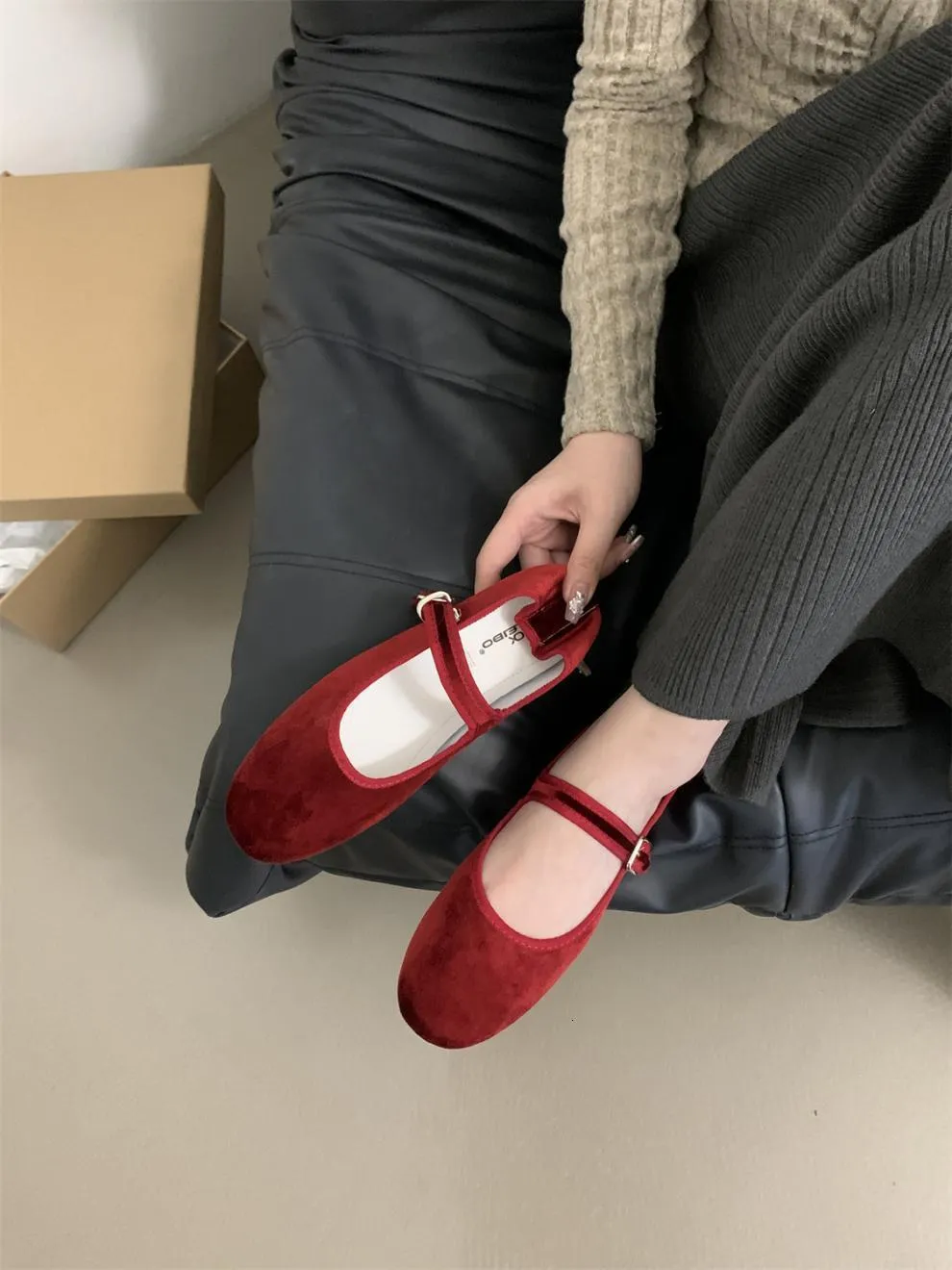 Mary jane instappers voor dames comfortabele platte schoenen_voghion.com