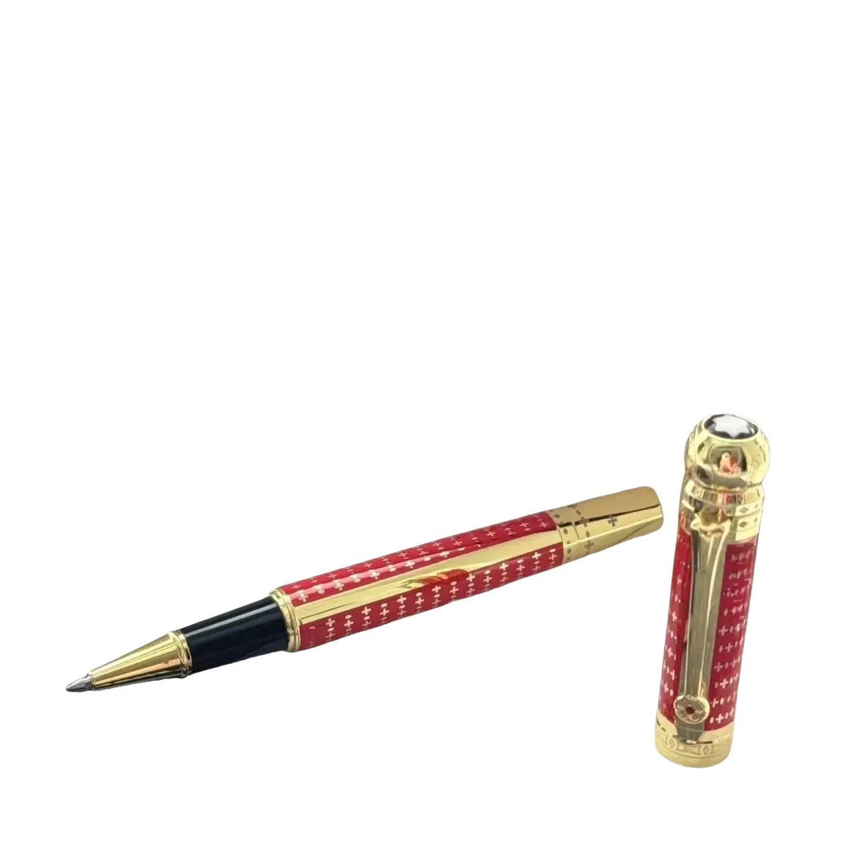 Høj kvalitet sølv bil kuglepen erhverv kontorartikler mode skrive refill penne til fødselsdagsgave rullepen kuglepen fyldepen H1_voghion.com