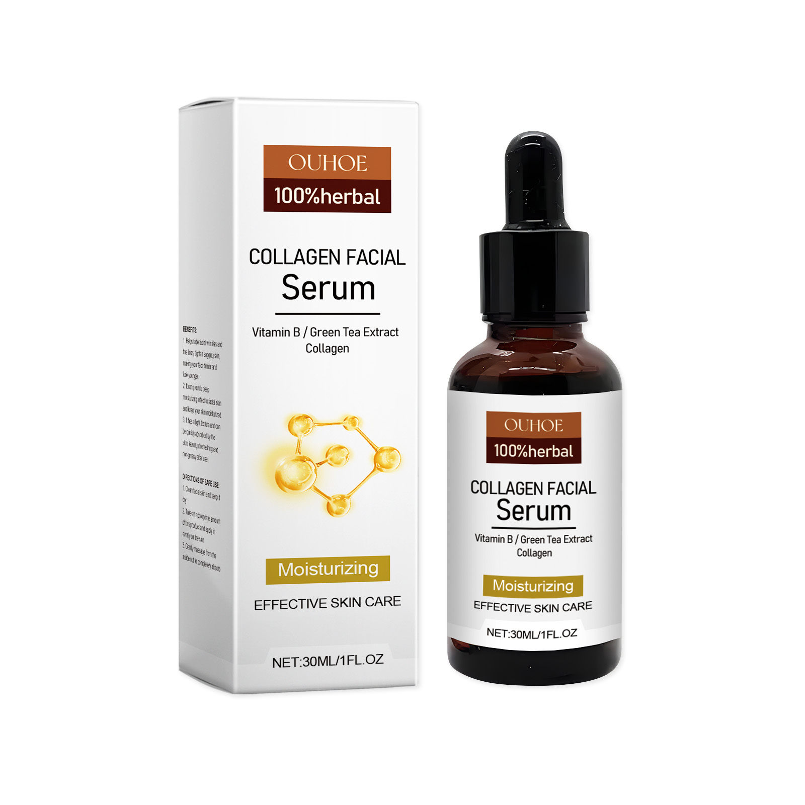 OUHOE Collagen Brightening Serum Facial Skin Moisturizing, Anti-Wrinkle, Anti-Aging, Firming And Moisturizing Skin Care_voghion.com