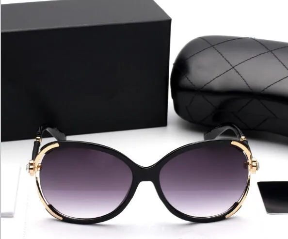 Novel Goggle Outdoor brands designer Eyewear Sunglasses lady women black shades Fashion Retro with original Zipper case_voghion.com