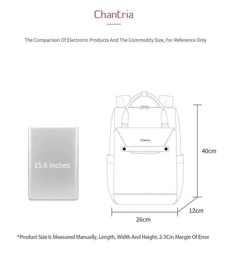 Chantria Mini sac à dos pour femme, élégant, étanche, sac de travail avec port USB, joli sac à dos de voyage pour l'universitéC241031_voghion.com