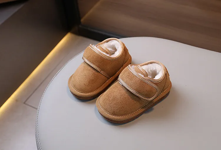 Zapatos de invierno para bebé, de felpa, cálidos y abrigados, antideslizantes, de moda, tallas 15-19, 2024_voghion.com