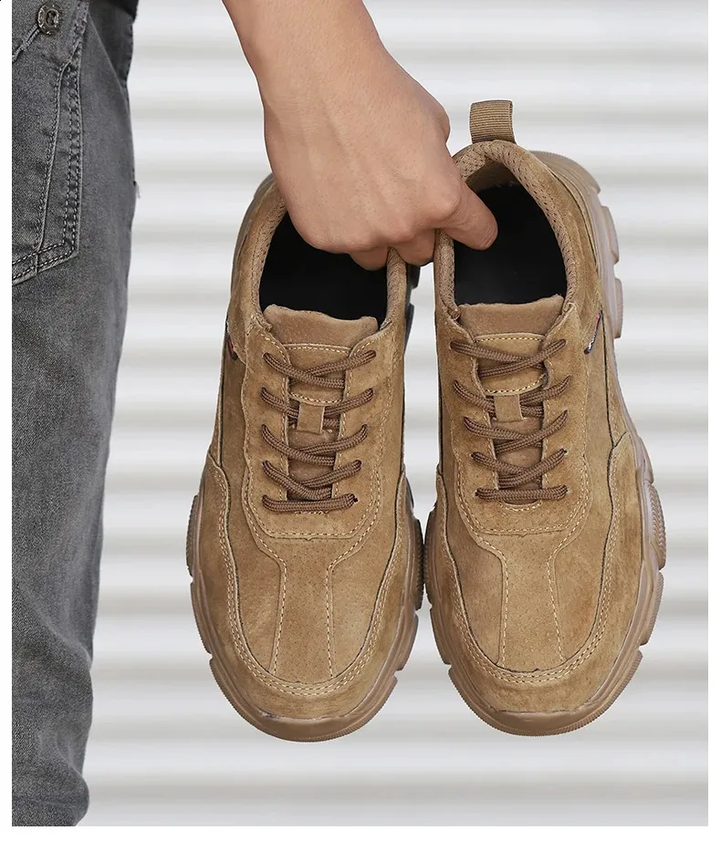 Arbejdssikkerhed Herre slip-on letvægts ståltåkapper, ikke-nedbrydelige, punkteringssikre arbejdssko til mænd_voghion.com