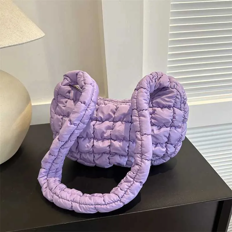 Borsa hobo puffer trapuntata donna elegante borsa a spalla_voghion.com