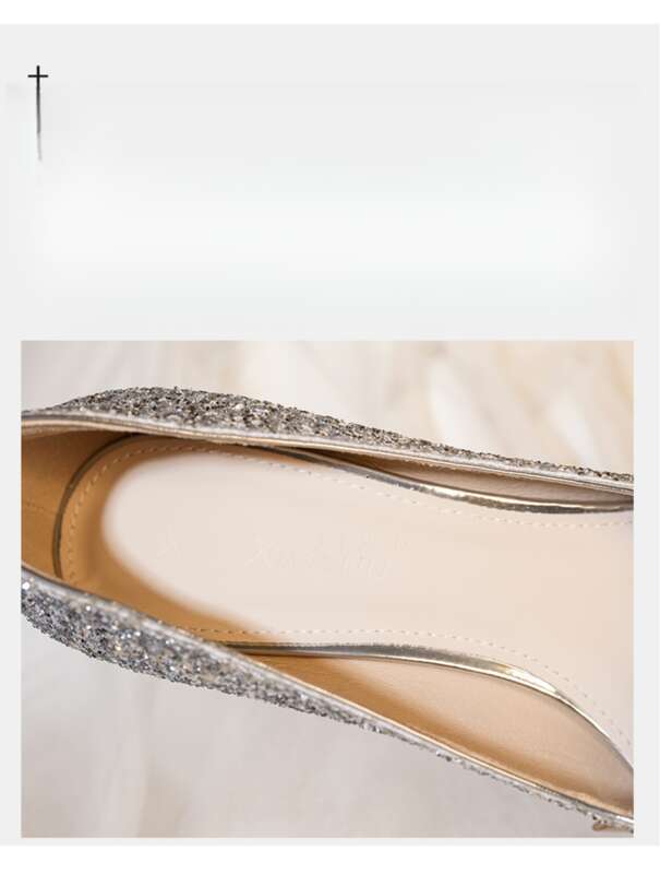 Wedding Dress, Two Pairs Of Bridal Shoes, Women's Size Bridal Shoes_voghion.com