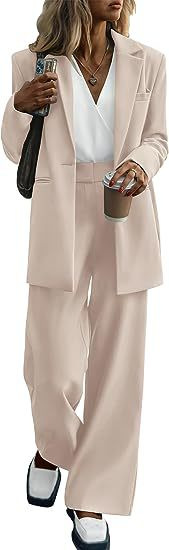 Professional Pant Suit For Women Elegant Office Trouser Set_voghion.com