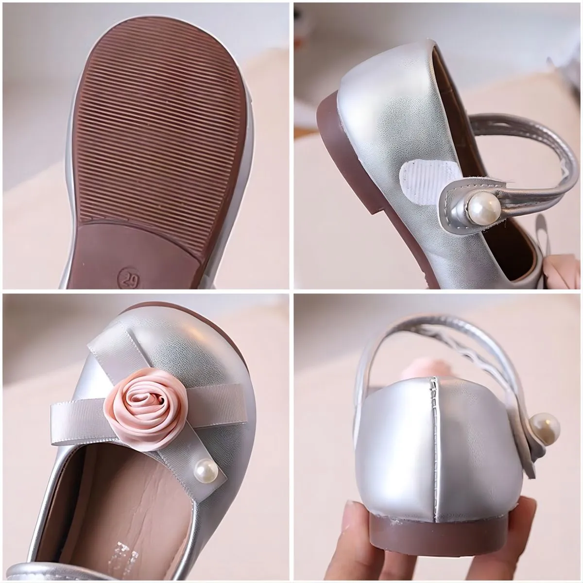 2025 nuevos zapatos de princesa de cuero para niños, zapatos Mary Janes para bebés, zapatos planos para niños pequeños, vestido de baile para niñas_voghion.com
