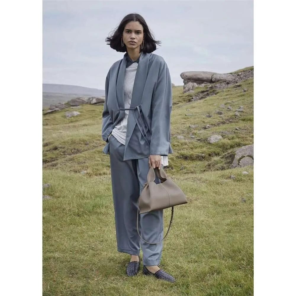 Donna-In Borsa a mano alla moda francese in vera pelle di vitello pieno fiore, con strato superiore, morbida ed elegante_voghion.com