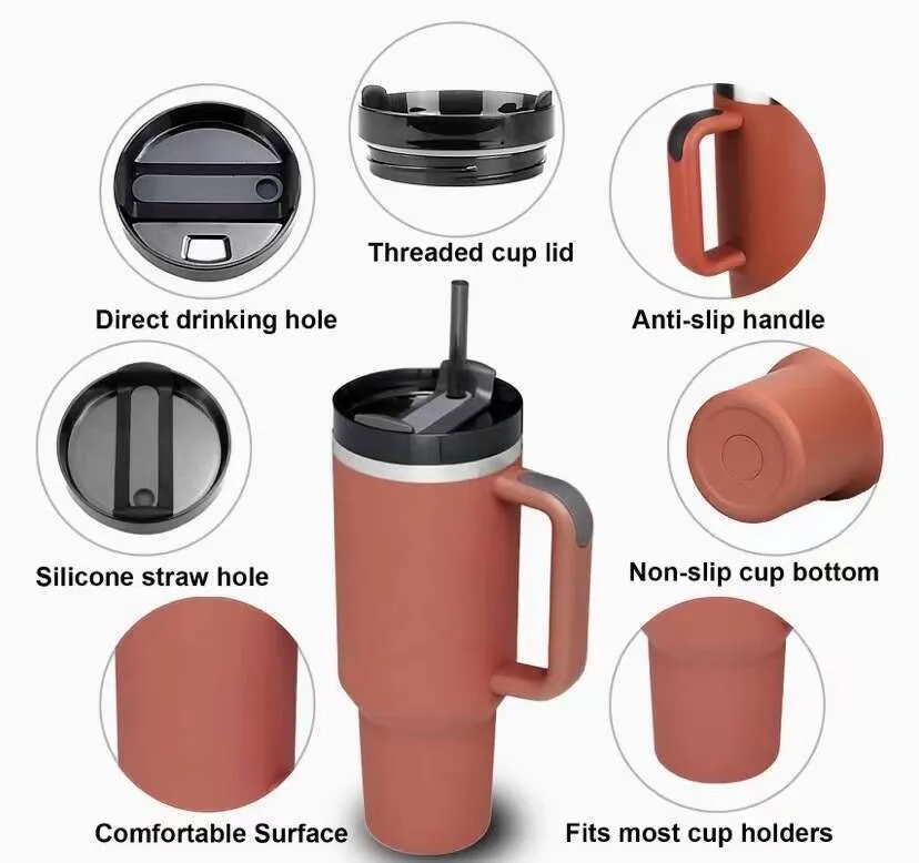 40oz Ice Cream Cup - Straw Handle Design_voghion.com