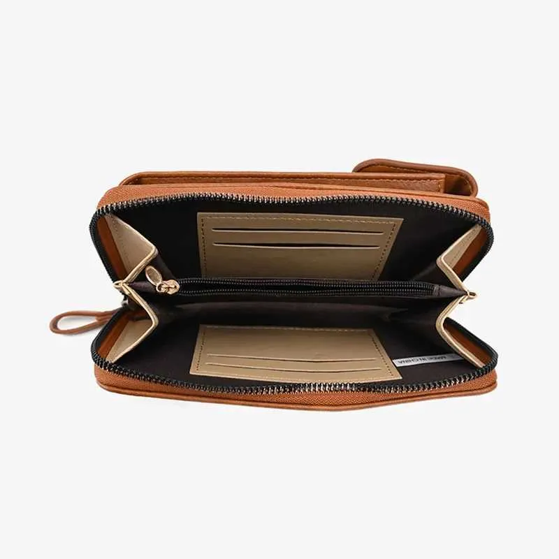Mobile Phone Crossbody Bag Women's Soft Leather Shoulder Bag_voghion.com