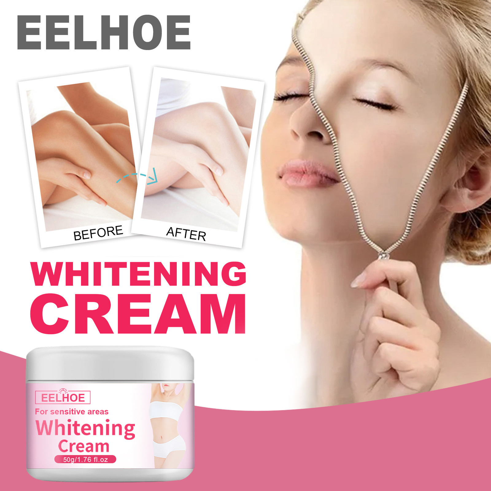 EELHOE Whitening&Brightening Reduces Melanin concealer in Underarm Privacy Moisturizing Skin Care Cream_voghion.com