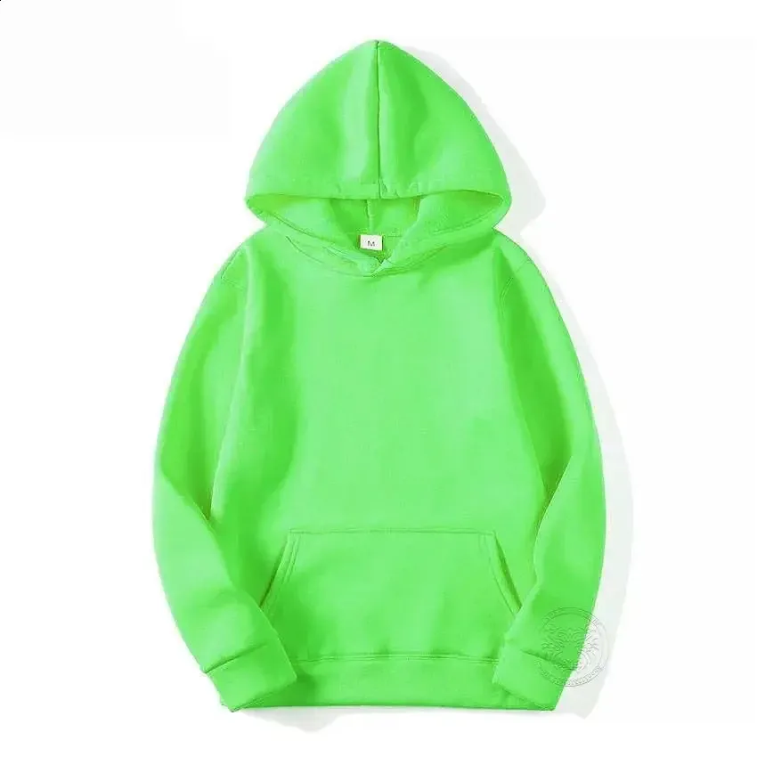 Trendy Loose Outono Inverno Homens e Mulheres Fleece Sports Sweatshirt Cor Sólida Pullover Casal Moda Hoodie S-3XL_voghion.com