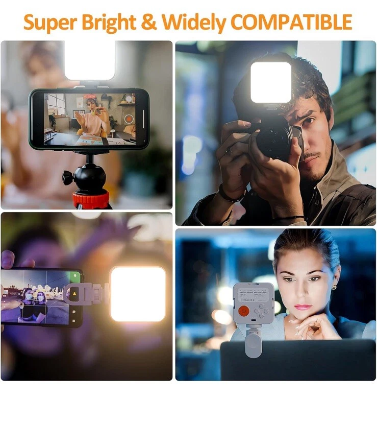 Mobile Magnetic For LED Laptop Light Selfie Broadcast Camera Live Portable_voghion.com