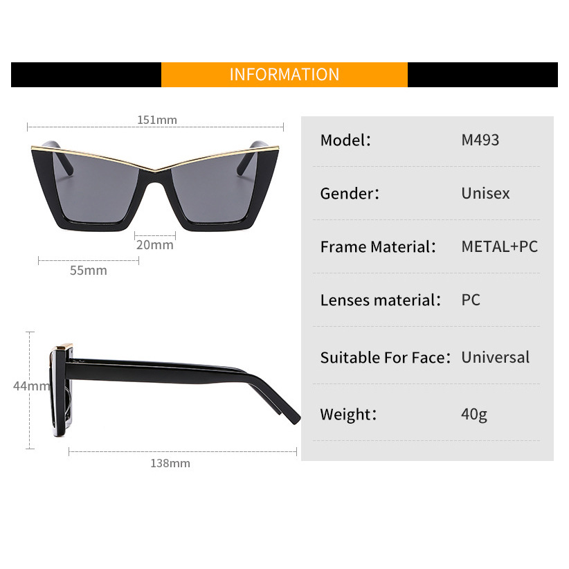 Hot Selling Personality Cat Eye Street Fashion Trend UV Protection Fashionable High-Value Sunglasses_voghion.com