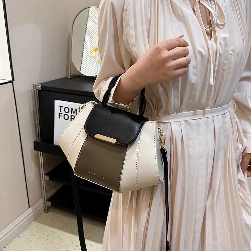 High Quality Soft Leather Handbag Women Purses Female Designer Patchwork Ladies Shoulder Crossbody Bag Sac A Main_voghion.com